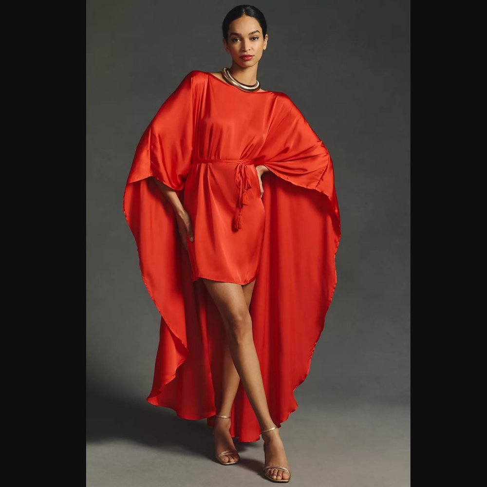 Erika Peña Cape Mini Dress DIOSA SHORT DRESS L/XL